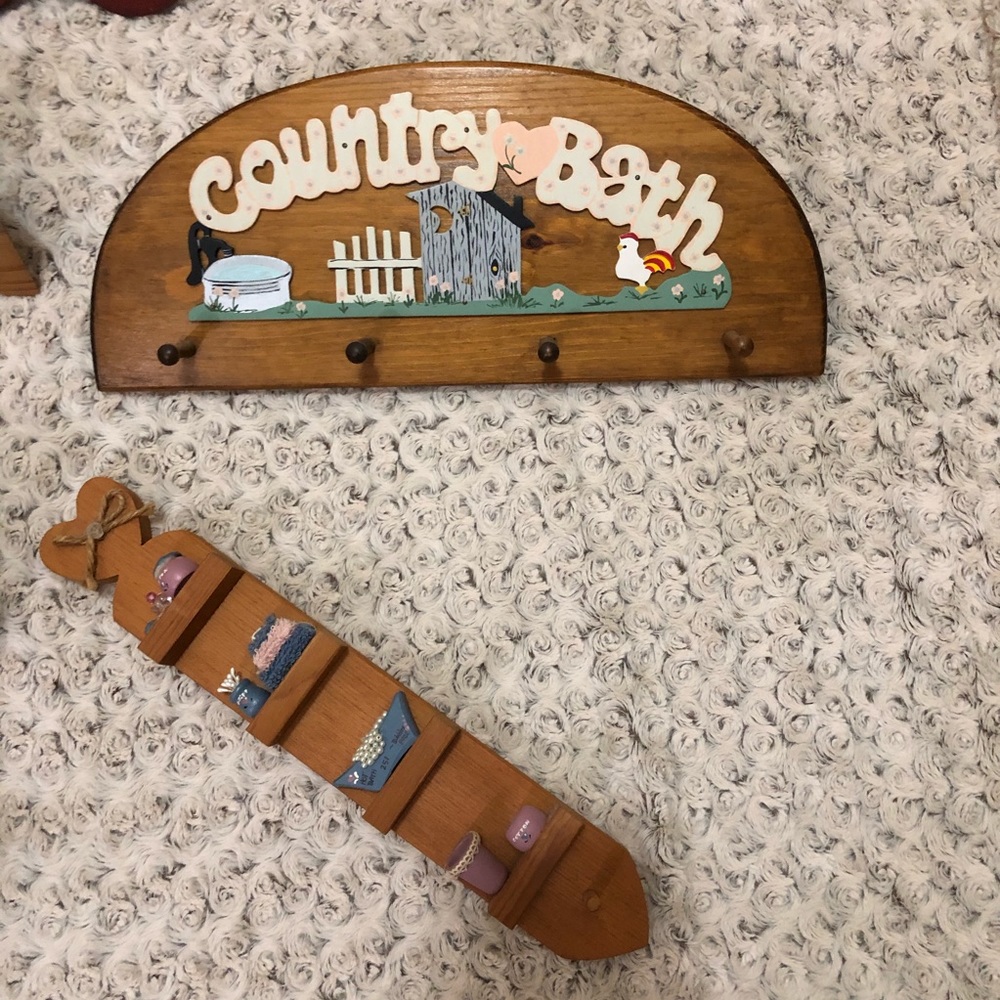 3/25 Country Bath Wall Decor